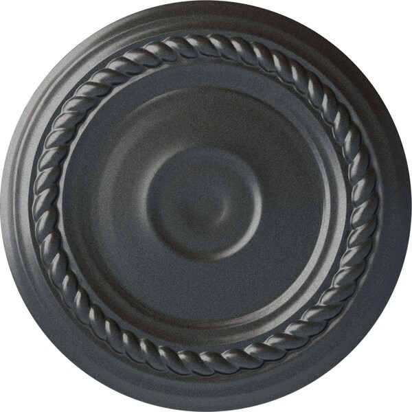 Ekena Millwork Small Alexandria Ceiling Medallion (Fits Canopies up to 4 5/8"), 7 7/8"OD x 3/4"P, Pewter CM07ALPES - main